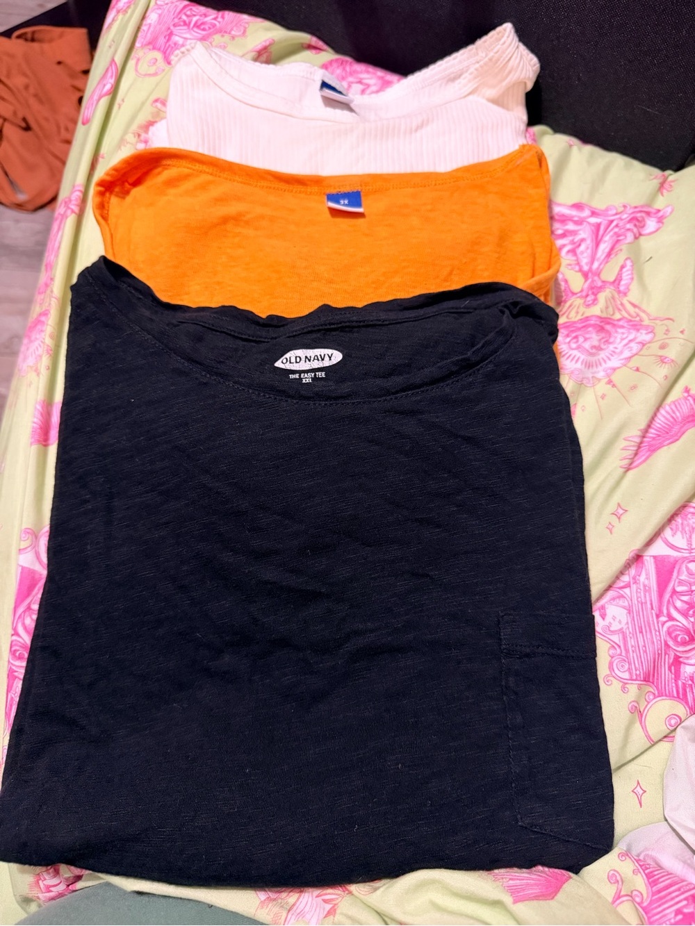 Old Navy women’s Short-Sleeve Tees - Black, Orange, White